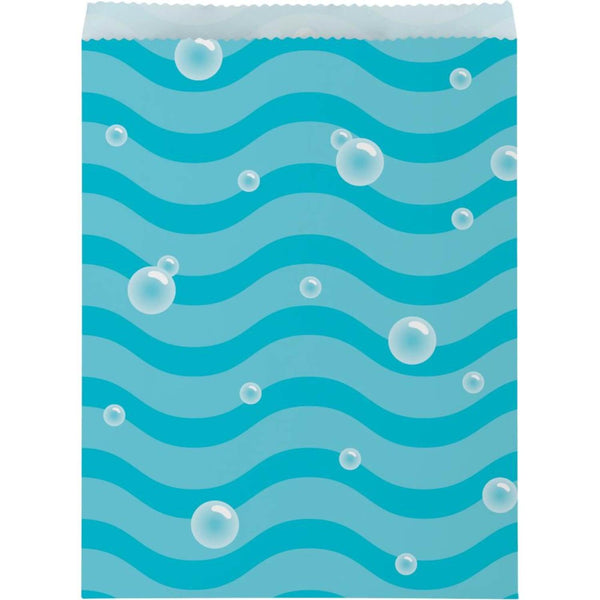 Creative Party Large Paper Treat Bags Sea Bubbles - Potters Cookshop