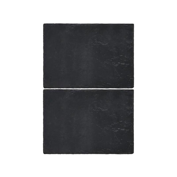 Creative Tops Naturals 2 Piece Rectangle Placemat Set - Slate - Potters Cookshop