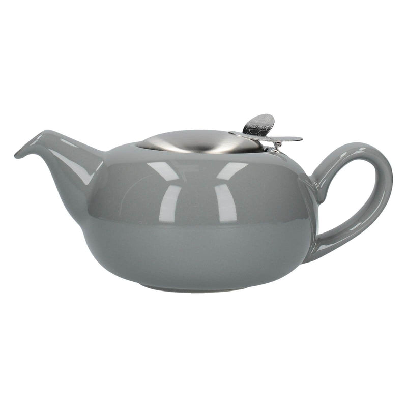 London Pottery Pebble Filter 2 Cup Teapot - Light Grey - Potters Cookshop