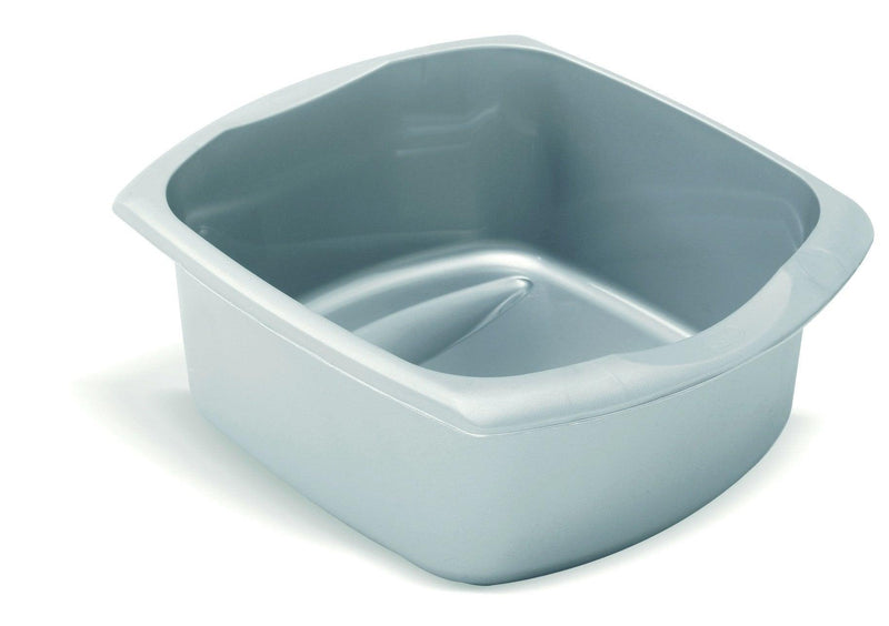 Addis 9.5ltr Rectangle Washing Up Bowl - Metallic - Potters Cookshop