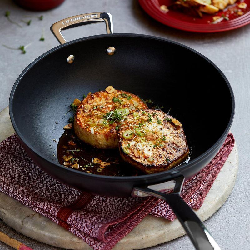 Le Creuset Toughened Non-Stick Stir Fry Pan - 30cm - Potters Cookshop