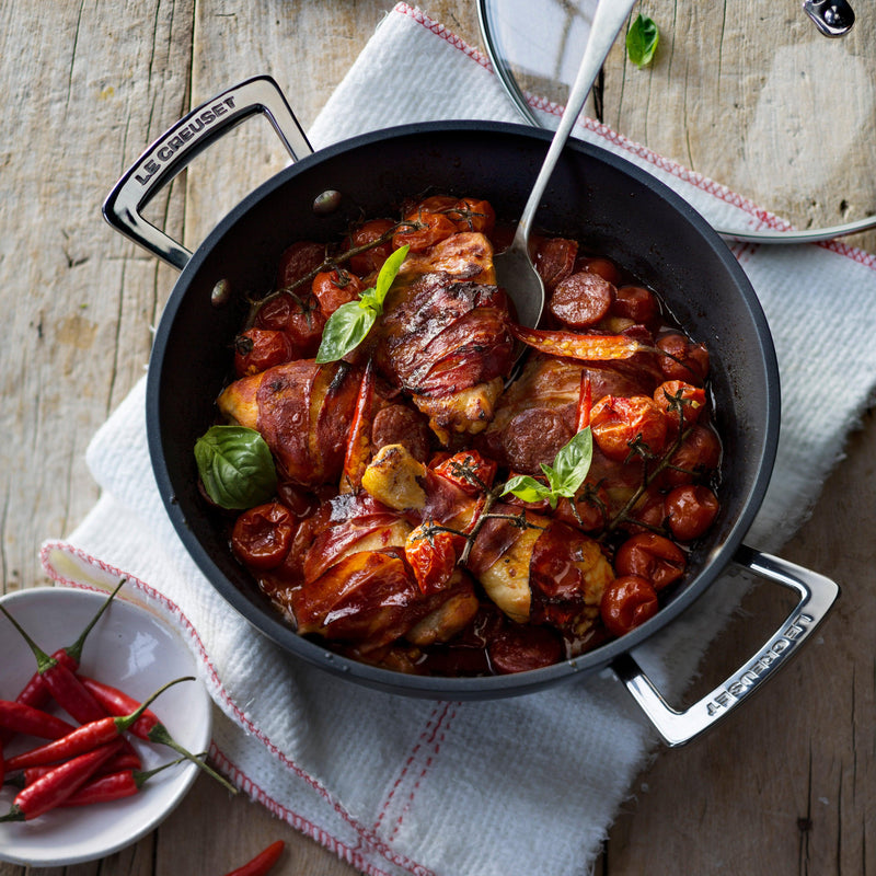 Le Creuset Toughened Non-Stick Shallow Casserole - 30cm - Potters Cookshop