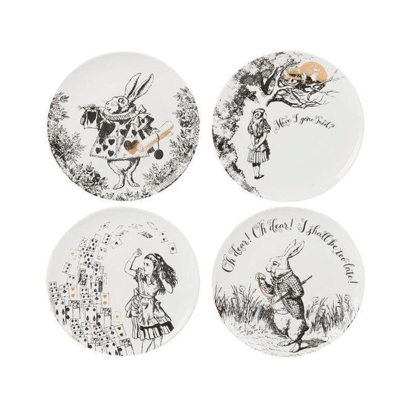 Alice in Wonderland Side Plates - Set of 4 - Potters Cookshop