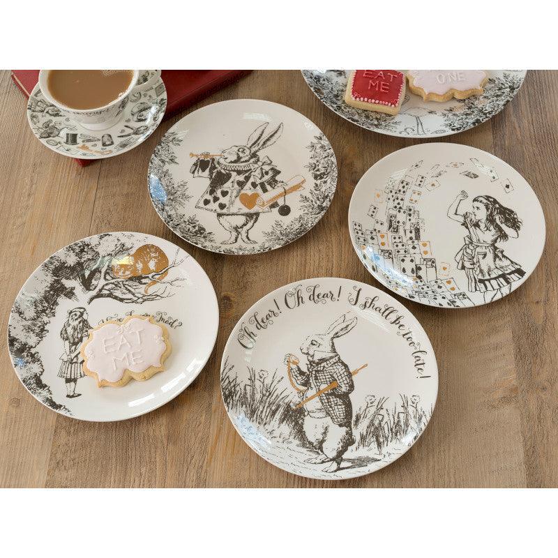 Alice in Wonderland Side Plates - Set of 4 - Potters Cookshop