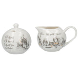 Alice in Wonderland Sugar Bowl & Creamer Set - Potters Cookshop