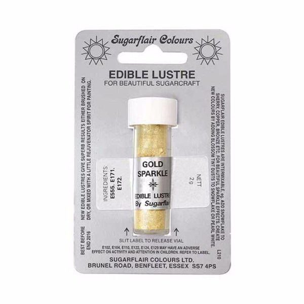 Sugarflair Edible Lustre Dust - Gold Sparkle