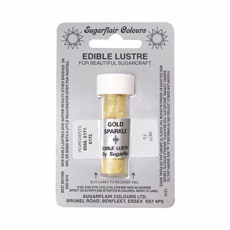 Sugarflair Edible Lustre Dust - Gold Sparkle