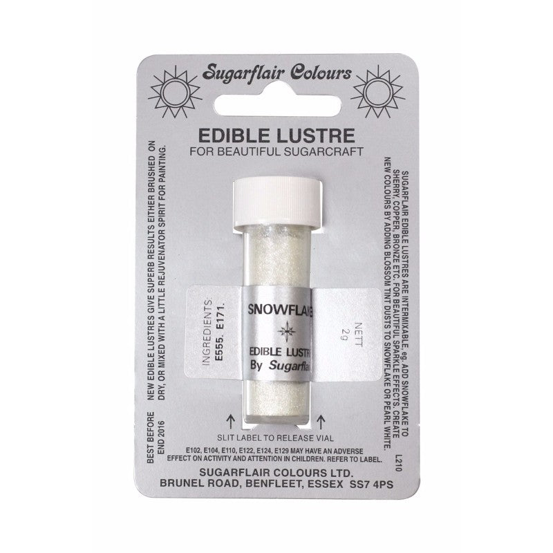 Sugarflair Edible Lustre Dust - Snowflake