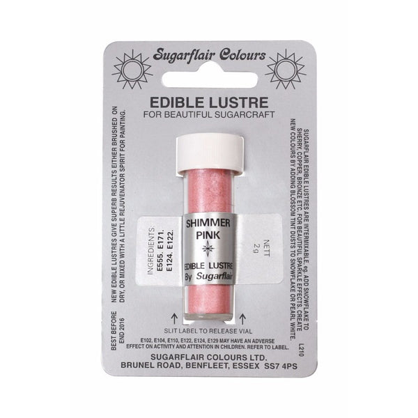 Sugarflair Edible Lustre Dust - Shimmer Pink