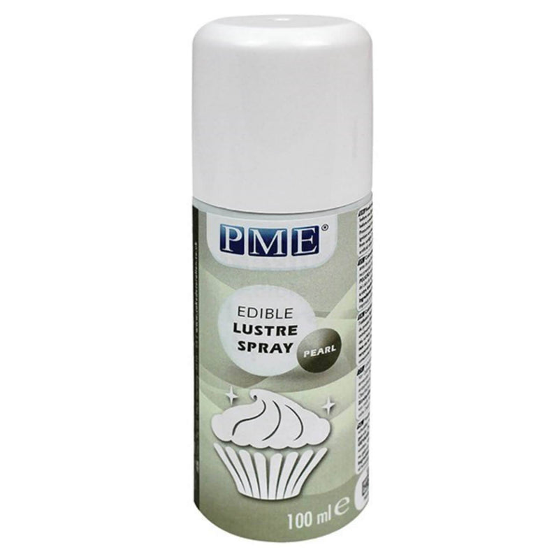 PME 100ml Edible Lustre Spray - Pearl - Potters Cookshop