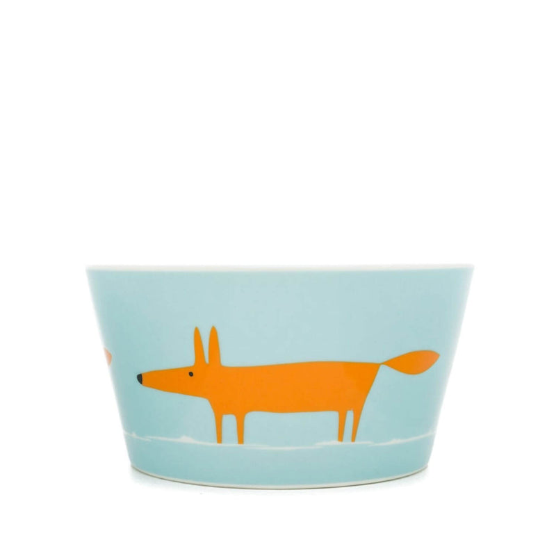 Scion Living Mr Fox Bowl - Duck Egg & Orange