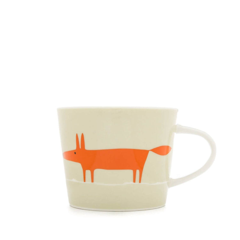 Scion Living Mr Fox Mini 250ml Porcelain Mug - Neutral & Orange