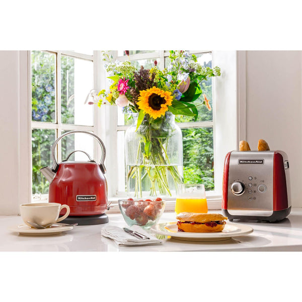 KitchenAid 5KEK1222BER 1.25 Litre Dome Kettle - Empire Red - Potters Cookshop