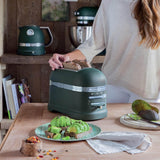 KitchenAid Artisan Kettle & 2 Slice Toaster Set - Pebble Palm - Potters Cookshop