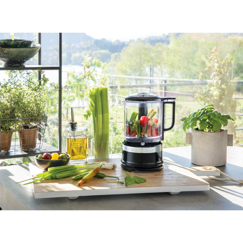 KitchenAid 5KFC0516BOB Food Chopper - Onyx Black - Potters Cookshop