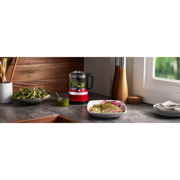KitchenAid 5KFC3516BER Mini Food Chopper - Empire Red - Potters Cookshop