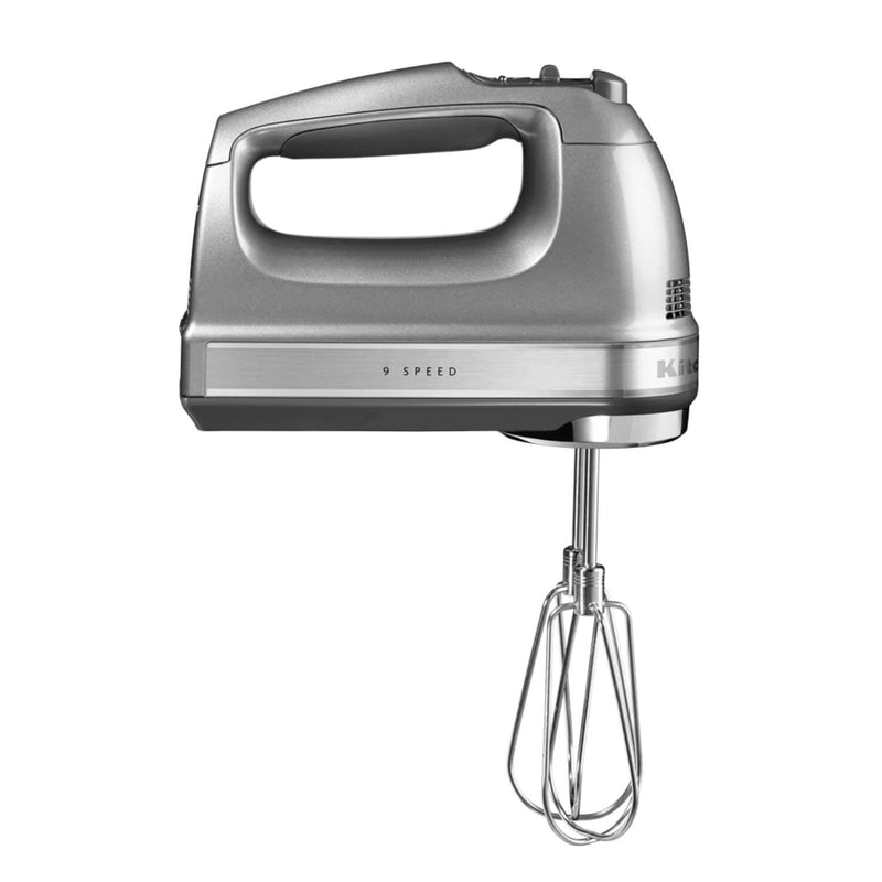 KitchenAid 5KHM9212BCU 9 Speed Hand Mixer - Contour Silver - Potters Cookshop