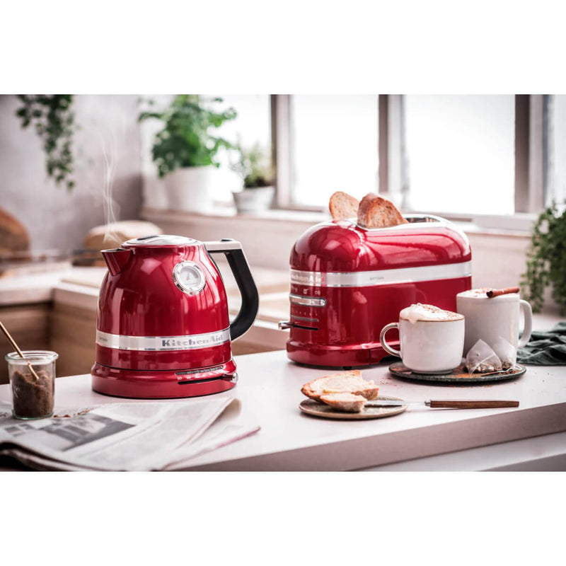 KitchenAid Artisan 5KMT2204BCA 2 Slice Toaster - Candy Apple - Potters Cookshop