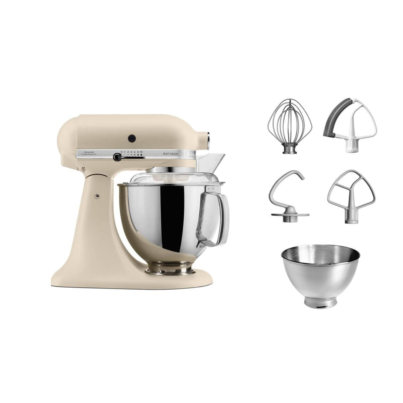 KitchenAid 5KSM175 Artisan Stand Mixer - Fresh Linen - Potters Cookshop