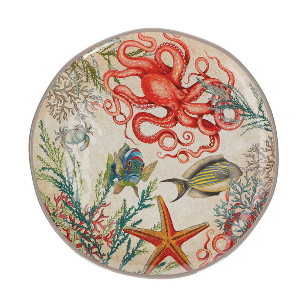 Rose & Tulipani Sea Life Melamine Round Platter - 42cm