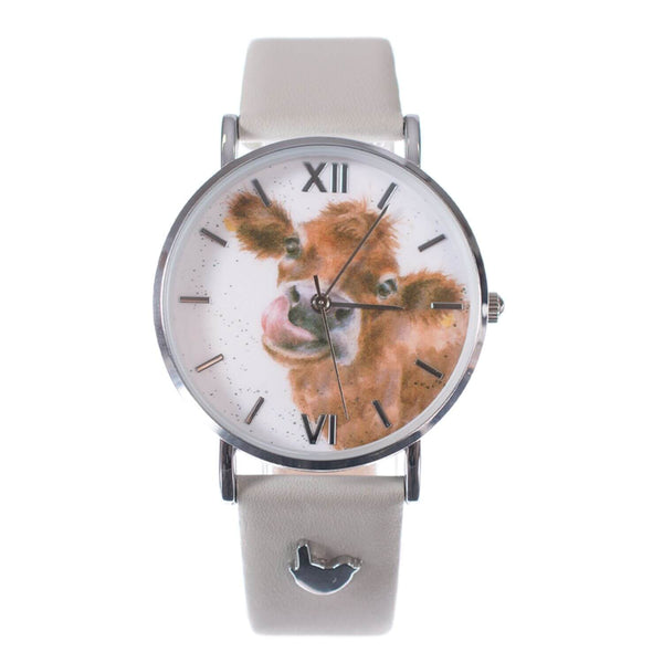 Wrendale Designs Leather Watch - Moooo