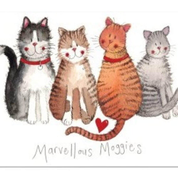 Alex Clark Placemat - Marvellous Moggies - Potters Cookshop