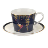 Sara Miller London Chelsea Tea Cup & Saucer - Navy