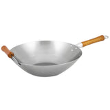 Ken Hom Excellence Non-Stick Carbon Steel Wok - 36cm - Potters Cookshop