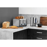 Dualit Architect 1.5 Litre Jug Kettle & 4 Slot Toaster Set - Grey & Stainless Steel