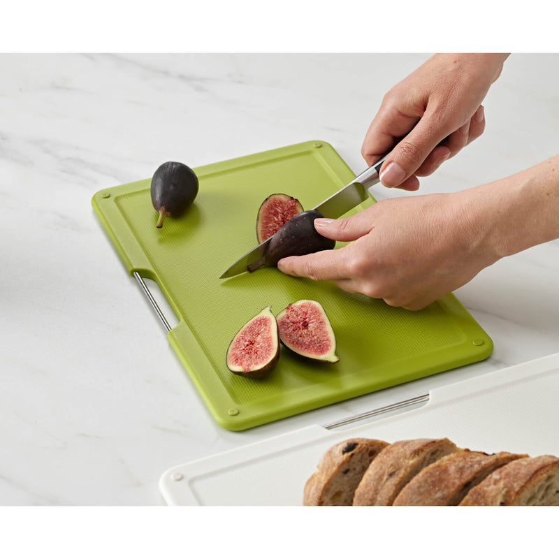 Multi coloured store chopping boards