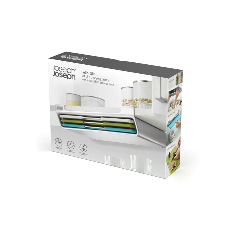 Joseph Joseph Editions Folio Slim 3-Piece Hanging Chopping Board Set - Multi Coloured