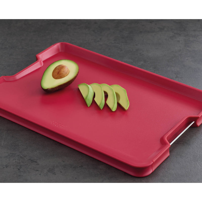 Joseph Joseph Cut&Carve Plus Multifunction Large Chopping Board - Red