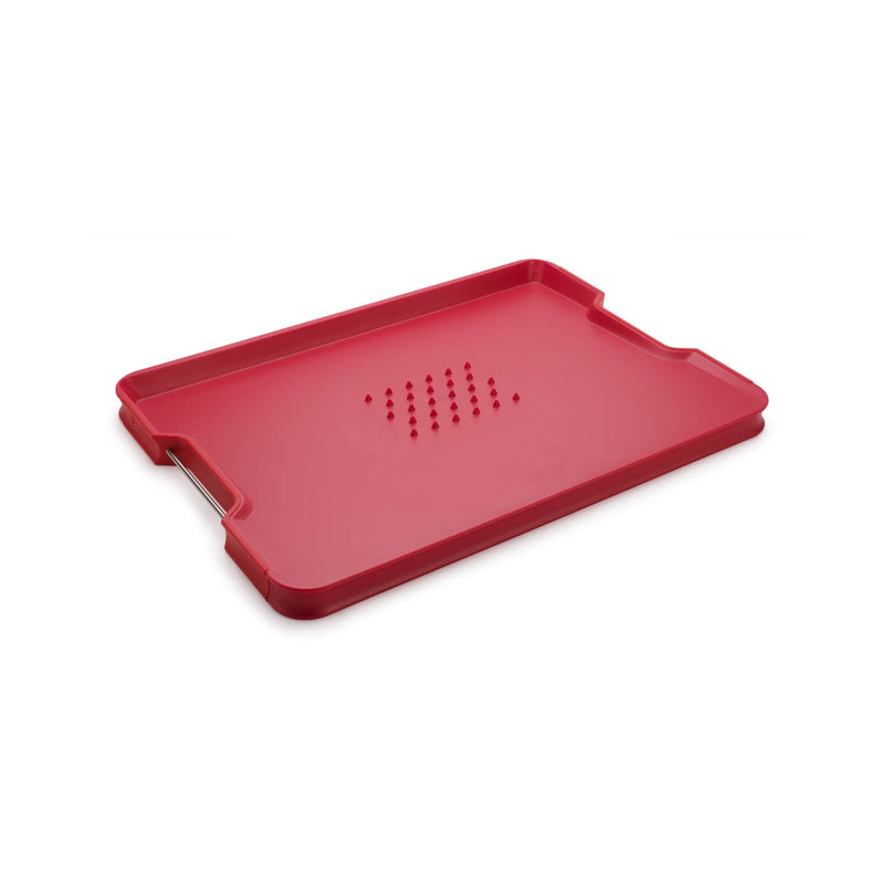 Joseph Joseph Cut&Carve Plus Multifunction Large Chopping Board - Red