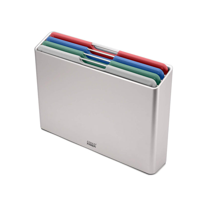 Joseph Joseph 4-Piece Folio Large Chopping Board Set -  Coast Silver - Potters Cookshop