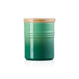 Le Creuset Stoneware Medium Storage Jar - Bamboo Green - Potters Cookshop