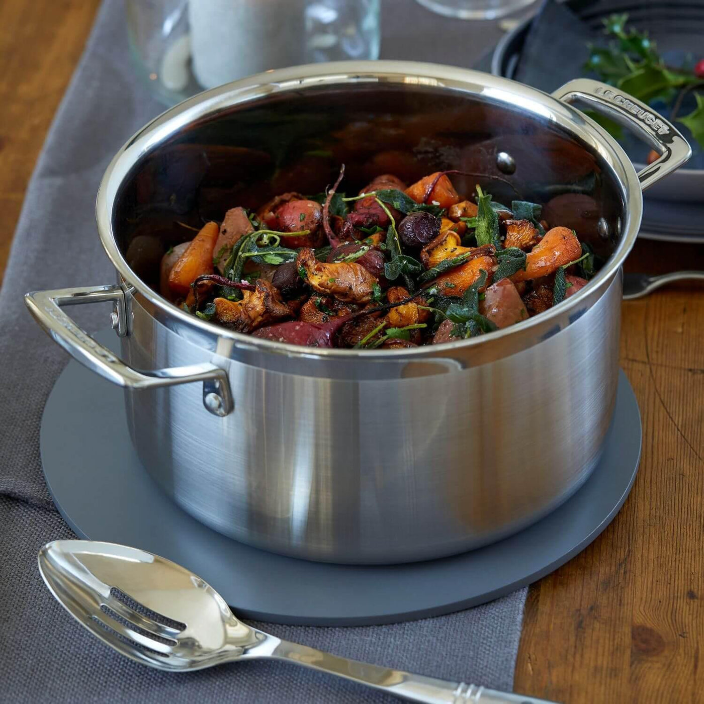 Buy Le Creuset | 3 Ply Stainless Steel Deep Casserole - 20cm