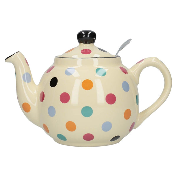 London Pottery Farmhouse 2 Cup Teapot - Multi-Spot - Potters Cookshop