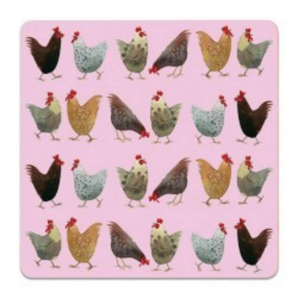 Alex Clark Coaster - Chickens - Potters Cookshop