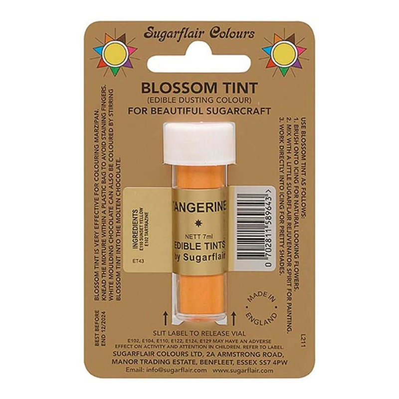Sugarflair Edible Blossom Tint Dusting - Tangerine