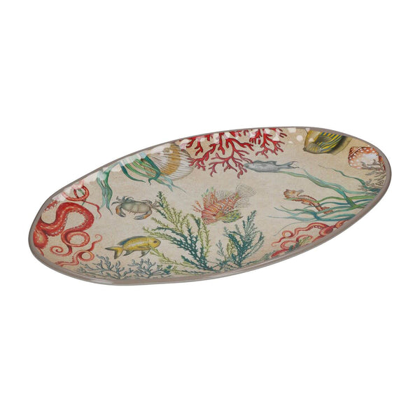Rose & Tulipani Sea Life Melamine Oval Platter - 52cm x 30cm