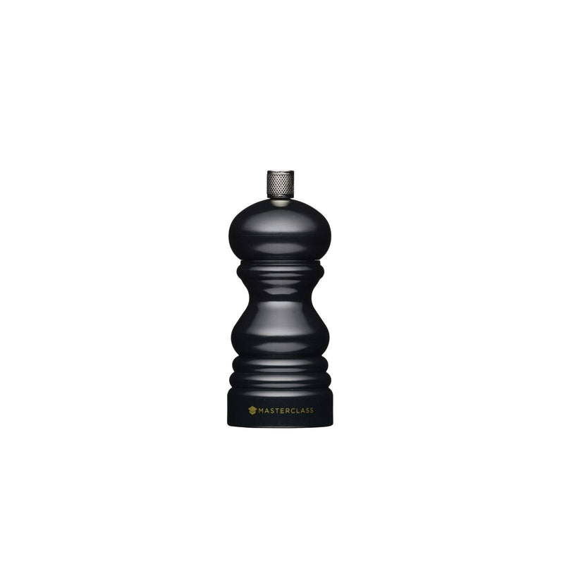 MasterClass 12cm Capstan Salt & Pepper Mill - Black - Potters Cookshop