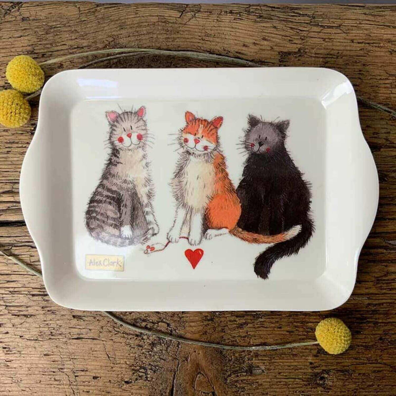 Alex Clark Small Tray - Cats - Potters Cookshop