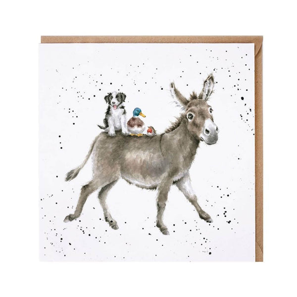 Wrendale Designs Card - The Donkey Ride