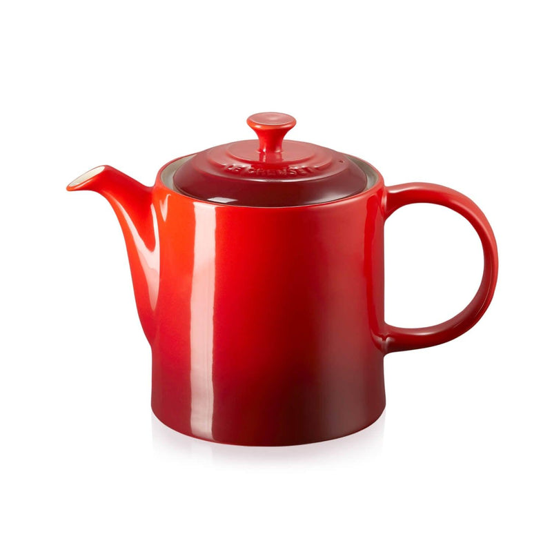 Le Creuset Stoneware Grand Teapot - Cerise - Potters Cookshop