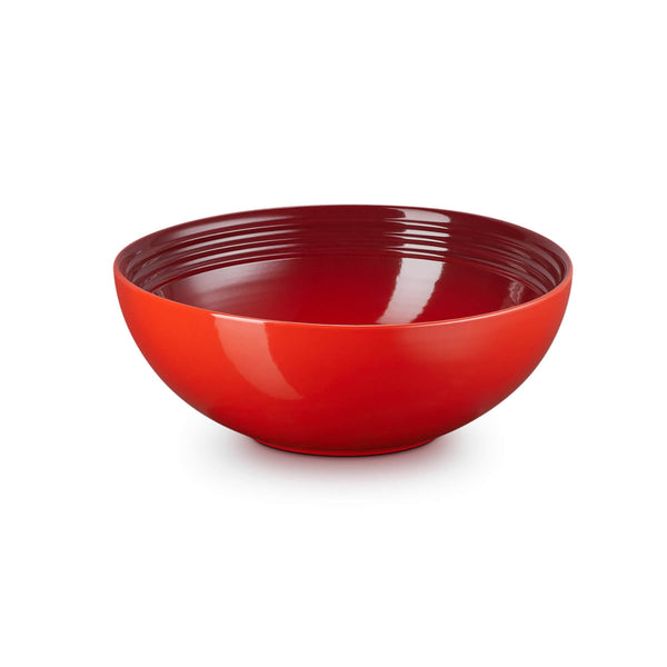 Le Creuset 24cm Round Stoneware Serving Bowl - Cerise