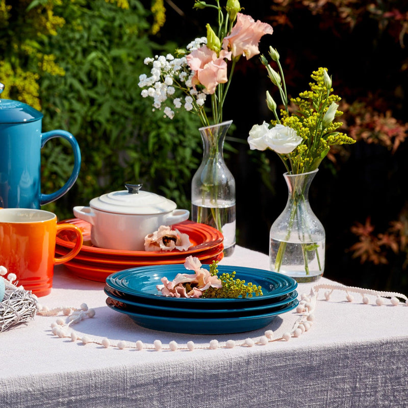 Le Creuset Stoneware Dinner Plate - Deep Teal - Potters Cookshop