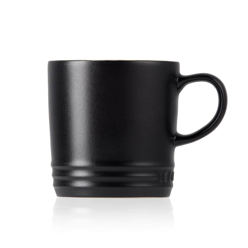 Le Creuset Stoneware Mug - Satin Black - Potters Cookshop