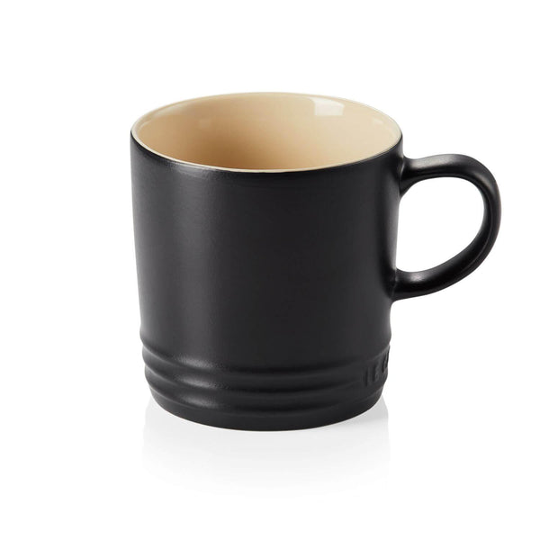 Le Creuset Stoneware Mug - Satin Black - Potters Cookshop