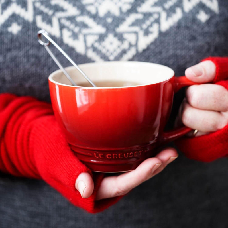 Le Creuset Stoneware Grand Mug - Cerise - Potters Cookshop