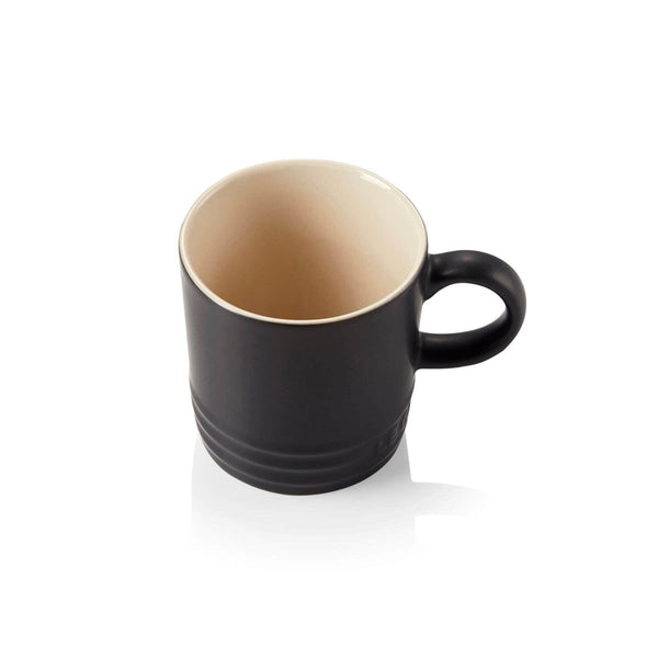 Le Creuset Stoneware Espresso Mug - Satin Black - Potters Cookshop